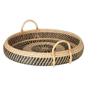 Unique Design Rattan Serving <b>Dish</b> Bowl Home Kitchen <b>Utensil</b> Food Bowl Ideal for Restaurant Kitchenware Accessories - Product Image 1