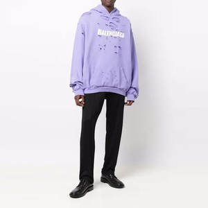 2024 mejor calidad venta en línea hecha de fábrica hombres Sudadera con capucha básicos algodón mezclado secado rápido ropa de invierno hombres Sudadera con capucha desgastada - Product Image 6