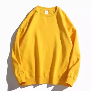 Sweat-shirt à col rond en éponge française d'hiver pour hommes, haut à manches longues, sweat-shirt en coton biologique de haute qualité, sweat à capuche à motif de créateur - Product Image 4