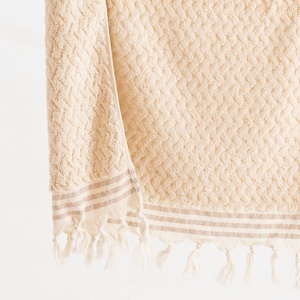 Natural Handloomed Turkish <b>Bath</b> Towel <b>Bubble</b> Weave, 35x68 in - Product Image 2