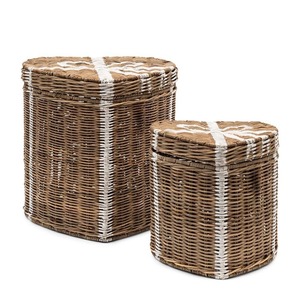 Caja de mimbre en forma de corazón para Navidad, mimbre, decoración Bohemia, adornos de Navidad para granja, venta al por mayor desde Vietnam - Product Image 1