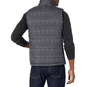 Gilet matelassé sans manches personnalisé avec fermeture éclair pour homme, isolant, respirant, tendance, avec poches latérales, style décontracté - Product Image 2