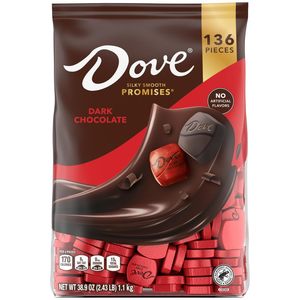 DOVE PROMISES Assortiment de chocolats noirs pour la fête des mères, sac de bonbons pour la fête des mères, 38,9 oz, 136 unités - Product Image 6