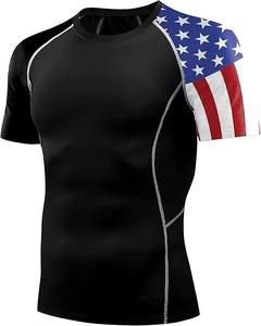 Best Quality Customized Short Sleeve Rash Guard Breathable Fitness Quick Dry <b>Swim</b> Wear Wholesale Rush Guard - Product Image 2