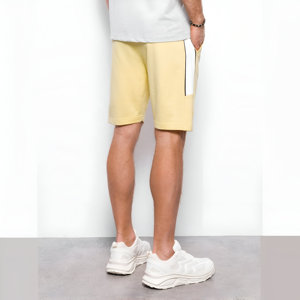 MOQ bajo algodón polar algodón o tela personalizada pantalones cortos chinos para hombre Casual personalizado sudor chino pantalones cortos con bolsillos laterales - Product Image 4