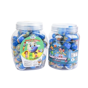 Color azul Planet gomoso ingredientes naturales Caramelo Suave malvaviscos forma de bola dulce característica regalo caramelo para niños precio al por mayor - Product Image 1