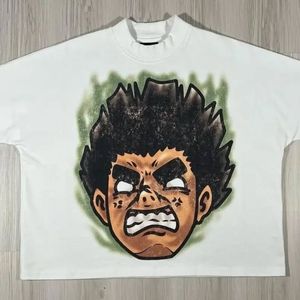 Alta calidad al por mayor 100% algodón personalizar impresión peso pesado camiseta ropa de calle Unisex hombro caído camisas de los hombres - Product Image 5