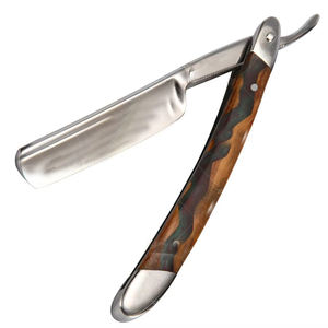Vente en gros à bas prix Rasoir à gorge coupe droite pour salon de coiffure Rasoirs en acier inoxydable avec un nouveau design de couleur personnalisée - Product Image 1