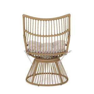 Chaise d'appoint en rotin de Style traditionnel léger tissé à la main mobilier de loisirs intérieur/extérieur pour hôtel chambre salon - Product Image 4