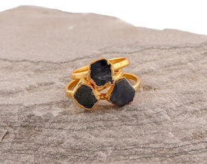 Raw Labradorite Gemstones Brass <b>Mens</b> <b>Rings</b> Handmade Electroforming Jewelry Sliver Plated Stone <b>Rings</b> for <b>Men</b> Wholesale Crystals - Product Image 4