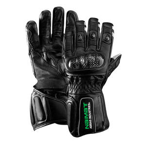 Top Premium haute qualité 100% gants en cuir pour cyclisme vélo conduite Logo personnalisé gants de vélo - Product Image 4