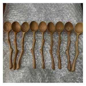 Ensemble de cuillères en bois de haute qualité outils de cuisine naturels faits à la main au Vietnam matériau écologique et durable - Product Image 2