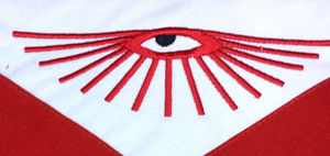 2025 Premium calidad Master Mason Blue Lodge Regalia Set rojo y blanco con flecos bajo MOQ OEM servicio personalizado - Product Image 5