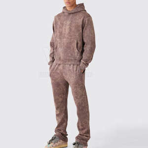 ชุดวอร์มผ้าฝ้าย 100% ปักลายสไตล์ลำลองสำหรับผู้ชายไซส์ใหญ่ ราคาขายส่งปี 2024 - Product Image 1