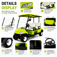 Fabricant chinois UCF-DH-13, voiturette de golf électrique 4 places, buggy de golf personnalisé avec service OEM pour le marché mondial
