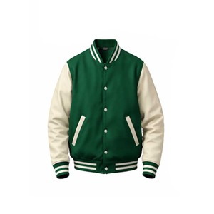 Chaqueta Universitaria de Béisbol para Hombre, Nueva, de Lana/Cuero, Diseño de Moda Invernal, Estilo Urbano, Transpirable y Resistente al Viento - Product Image 1