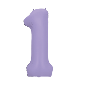Globo de Fiesta con Forma de Número Uno, Color Morado, 1 Metro, Decoración Inflable para Fiestas - Product Image 3