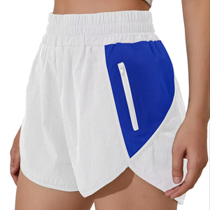 Women Athletic <b>Shorts</b> <b>With</b> <b>Zipper</b> <b>Pockets</b> Custom Quick Dry Elastic High <b>Shorts</b> Women's <b>Shorts</b> and Hidden Breathable Design - Product Image 4