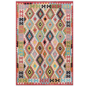 Maimana Afghanistan Kilim Rug 246 X171 cm <b>Geotextile</b> Product - Product Image 1