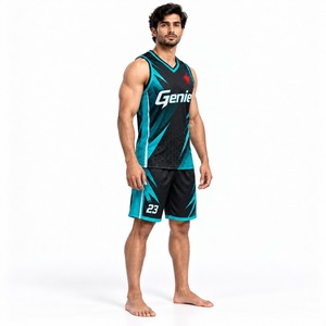 Uniforme de Baloncesto Profesional Personalizado, Conjunto de Camiseta y Pantalones Cortos, Ropa Deportiva Transpirable de Secado Rápido para Equipos, Entrenamientos - Product Image 3