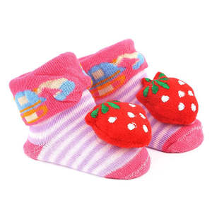 Newborn <b>Booties</b> - Dark Pink - Product Image 3