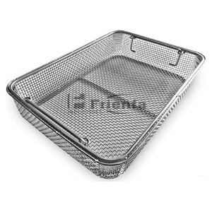 Cestas de malla de alambre hechas de acero inoxidable quirúrgico médico para esterilización Precios al por mayor Cestas de esterilización - Product Image 2