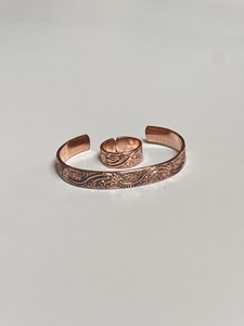 Brazalete de moda de pulsera de cobre puro sólido hecho a mano a precio mayorista - Product Image 3