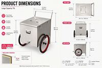 Chariot de vente ambulante personnalisé pour glaces, sorbets et crèmes glacées