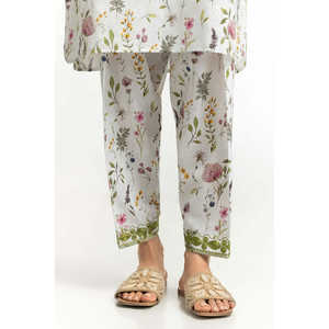 ชุดเซ็ตผ้าวิสโคสสีขาวพิมพ์ลายแจ็คการ์ดสไตล์โบฮีเมียนสำหรับผู้หญิง เหมาะสำหรับชุดฤดูใบไม้ผลิ/ฤดูร้อน มีจำหน่ายในไซส์ XS ถึง XL - Product Image 3