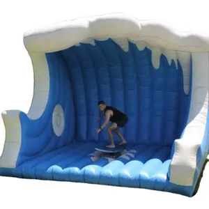 Wholesale Mechanical Electric Surfboard Indoor Inflatable Surf Wave Machine Inflatable 4D Surfing Simulator Water Park