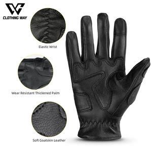 Gants de moto en cuir de qualité supérieure, couleur personnalisée, chauds, vintage, vente en gros, équipement de moto personnalisé, gants de conduite - Product Image 2