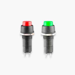 Juego de 10 Interruptores de Botón PBS-11B, IP40 Impermeables, 5A 1NO, Combinación de Material Plástico, 250V, 12mm, Función Encendido/Apagado - Envío Gratis - Product Image 1