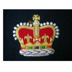 แผ่นผ้าปักลายด้วยมือทำจากลวดเส้นใยทองตามสั่ง - Product Image 2