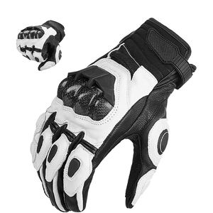 Guantes de Motociclismo Personalizados de Cuero Transpirable con Dedos Completos Unisex - Product Image 1