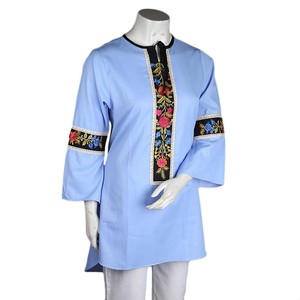 คุรตีปักลายสำหรับผู้หญิง - สีน้ำเงิน - Product Image 1