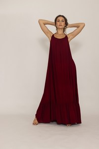 Été Nouveau Style Ladies Round Neck Women Sexy Backless Long Dress Summer Beach Long Maxi Dress - Product Image 2