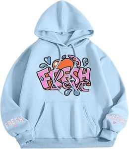 Pull à Capuche Confortable et Doux Broderie Classique de Dessin Animé 3D pour l'Hiver avec Logo Personnalisé à la Mode - Product Image 1