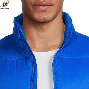 Gilet matelassé d'hiver de haute qualité pour hommes, gilet à bulles longues sur mesure, vêtements d'extérieur en polyester respirant - Product Image 4
