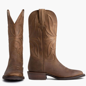 Bottes en cuir à hauteur de genou de qualité supérieure de taille personnalisée bottes longues en cuir respirantes et imperméables - Product Image 3