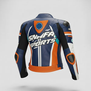 Chaqueta de Motociclista de Cuero Genuino para Hombre, Transpirable, de Invierno, con Protección, Bolsillos Delanteros, Chaquetas de Motocicleta al por Mayor - Product Image 2