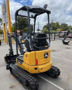 Excavatrice compacte John Deere E36ZS 2020 d'occasion, chargeuse sur chenilles, 80 tonnes, boîte de vitesses Doosan, roulement de pompe, engrenage en excellent état - Product Image 3