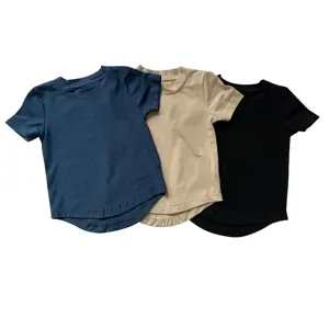 Camiseta de poliéster/algodón suave de alta calidad para niños pequeños y niñas estilo Formal para sublimación ropa para niños - Product Image 1