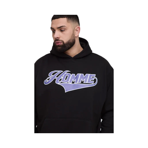 Sudadera con Capucha Extra Grande para Hombre, Tendencia Invierno 2025, Bordada e Impresa, con Bolsillo, Algodón Grueso de Calidad, Impresión de Logotipo Personalizado OEM - Product Image 1