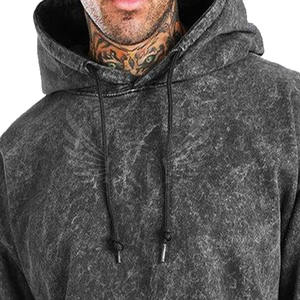 Sweats à capuche délavés à l'acide de différentes couleurs pour hommes Fashion Wear Plus Size New Design Acid Wash Hoodies - Product Image 2