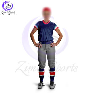 2025 Color azul Cómodo Más alta calidad Nueva llegada Superventas con tarifa al por mayor Uniforme de softbol unisex hecho a medida - Product Image 2