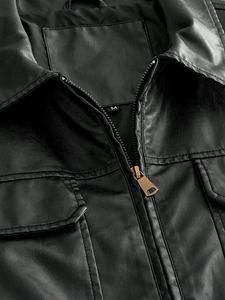 Lupin fieltro logotipo personalizado 2025 nuevo sostenible secado rápido cuero genuino búfalo hombres chaquetas de cuero Sialkot Pakistán venta al por mayor - Product Image 6