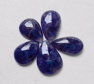 Lote de tamaño mixto de piedras preciosas sueltas de corte de cabujón de pera de iolita Natural de la mejor calidad para accesorios de joyería - Product Image 2