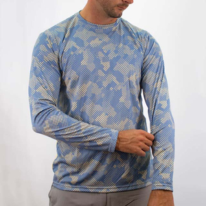 Camisetas de Pesca de Manga Larga con Diseño Sublimado, Protección Solar UPF 50+, Personalizadas OEM, Ropa de Pesca de Poliéster para Hombre - Product Image 3