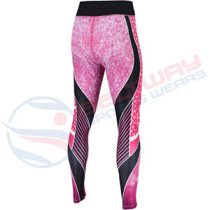 Leggings de gymnastique sublimés sur mesure pour femmes nouveau design de leggings de fitness avec logo à la taille pour l'approvisionnement en gros de yoga - Product Image 4