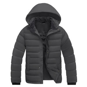 Veste à bulles légère pour hommes avec capuche détachable Veste d'hiver à col montant de haute qualité design à la mode/nouveauté - Product Image 1